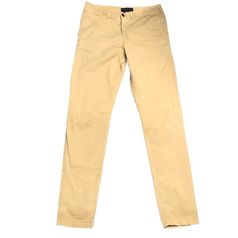 AE Golden Tan Khaki Skinny Trousers